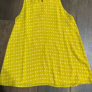 LOFT Yellow Polka Dot Tank